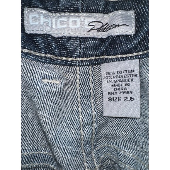 Chico’s Platinum Straight Leg Jeans Women’s Size 2.5 women’s 14–16 y2k preppy - Picture 8 of 8